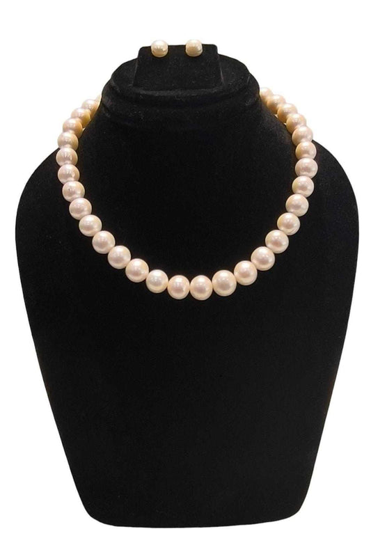 South Sea Pearl - White Pearl Single Line Set with Studs