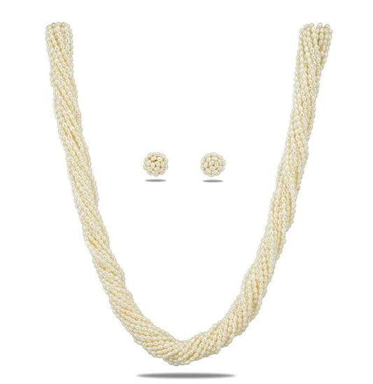 Real Natural Fresh Water Pearl Set for Women/Girls