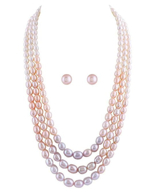 Natural Fresh Water Pearl Set Chain from for Women