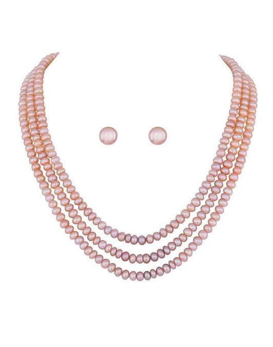 Triple Layer Natural Fresh Water Dark Peech Colour Hyderabadi Pearl S