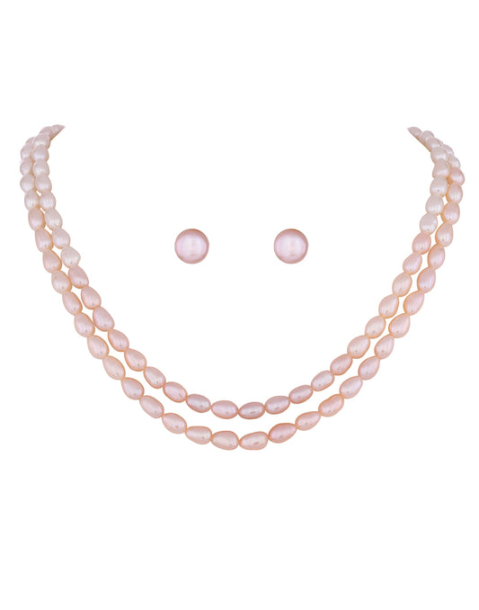 Double Layer Natural Fresh Water Oval Shape Pearls