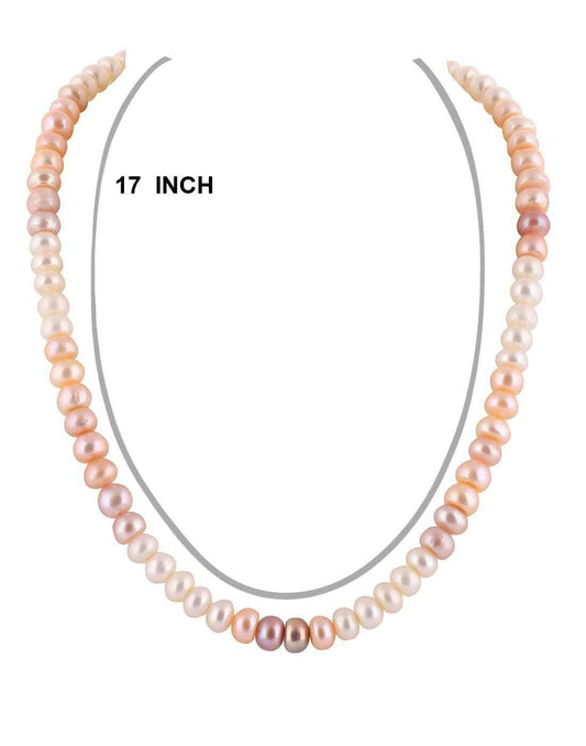 Real Natural Fresh Water Hyderabadi Semi Round Shaped Single Layered P