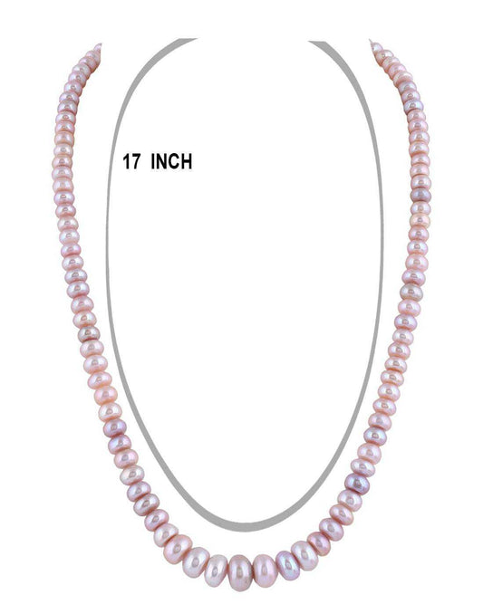Single Layer Real Natural Flat Shape Pearl Set