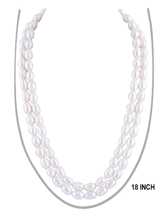 Double Layer Oval Shape Pearl Set