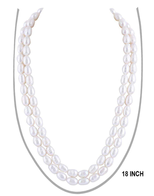 Double Layer Oval Shape Pearl Set