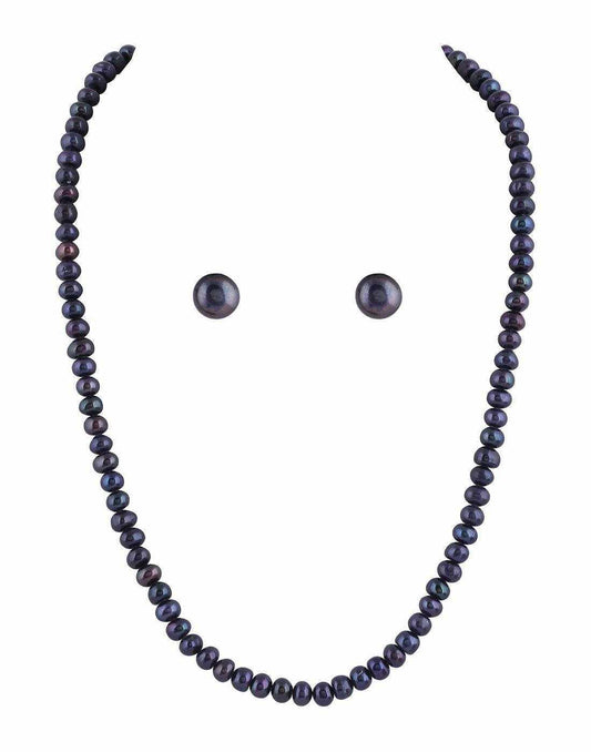 Single Line Black Pearl Set