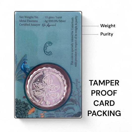 God Panchamukhi Hanuman 3D Silver Coin 24KT Purity 999 Round