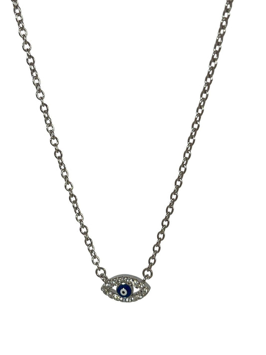 925 Silver Necklace With Evil Eye