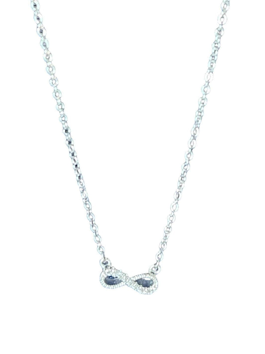 925 Silver Neckalce with simple infinity shape