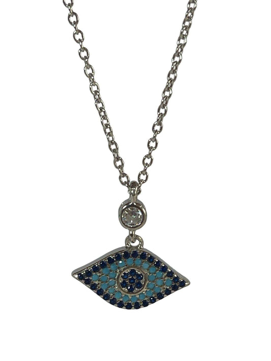 Fancy evil eye protector necklace