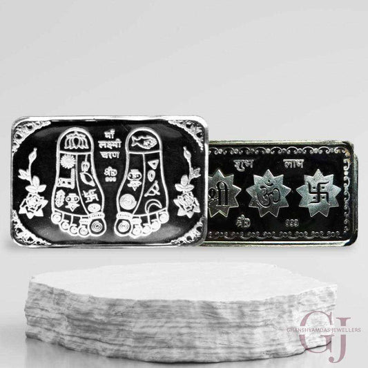 Goddess Lakshmi 3D Silver Coin 24KT Purity 999 Round Shape