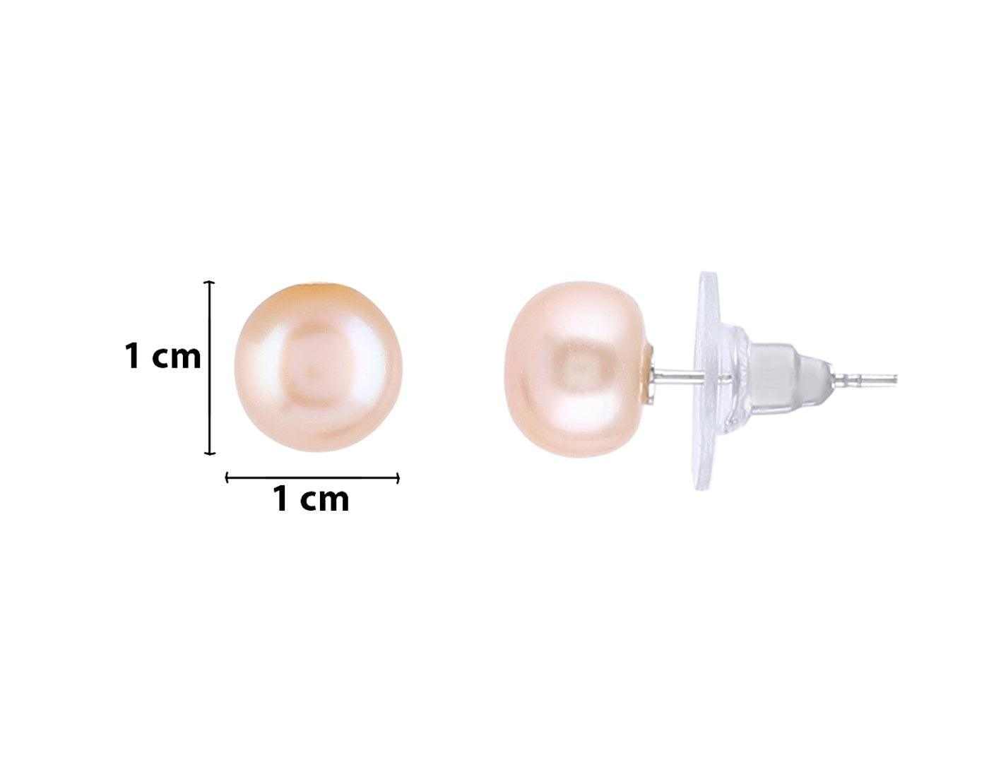 Double Line Real Natural Fresh Water Hyderabadi Button Shaped 4 To 10 