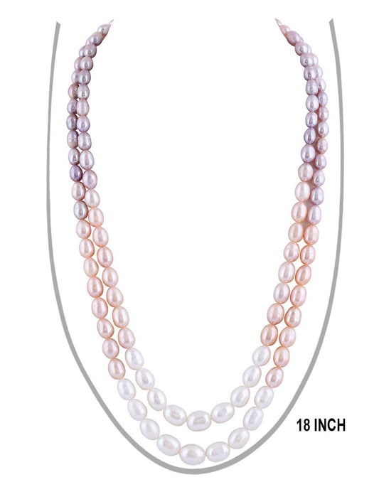 Double Layer Multicolor Pearl Set with Unique look