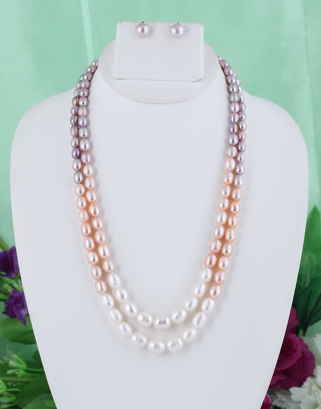 Double Layer Multicolor Pearl Set with Unique look