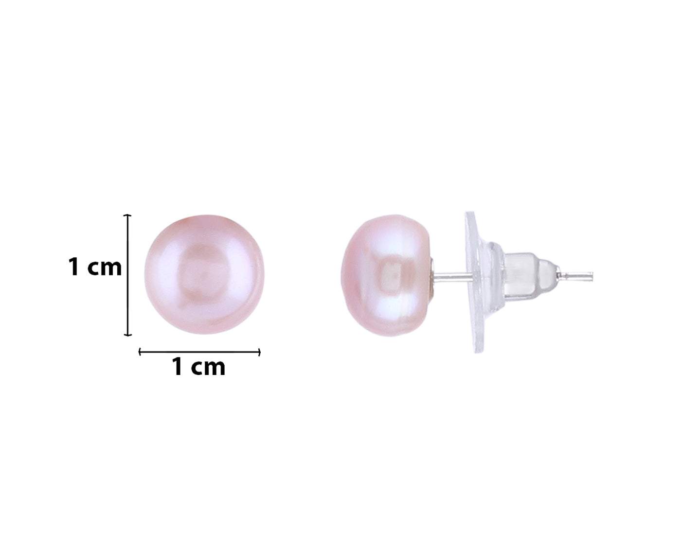 Pink Shade Single Line Pearl Set with simple look