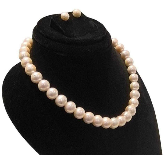 South Sea Pearl - White Pearl Single Line Set with Studs