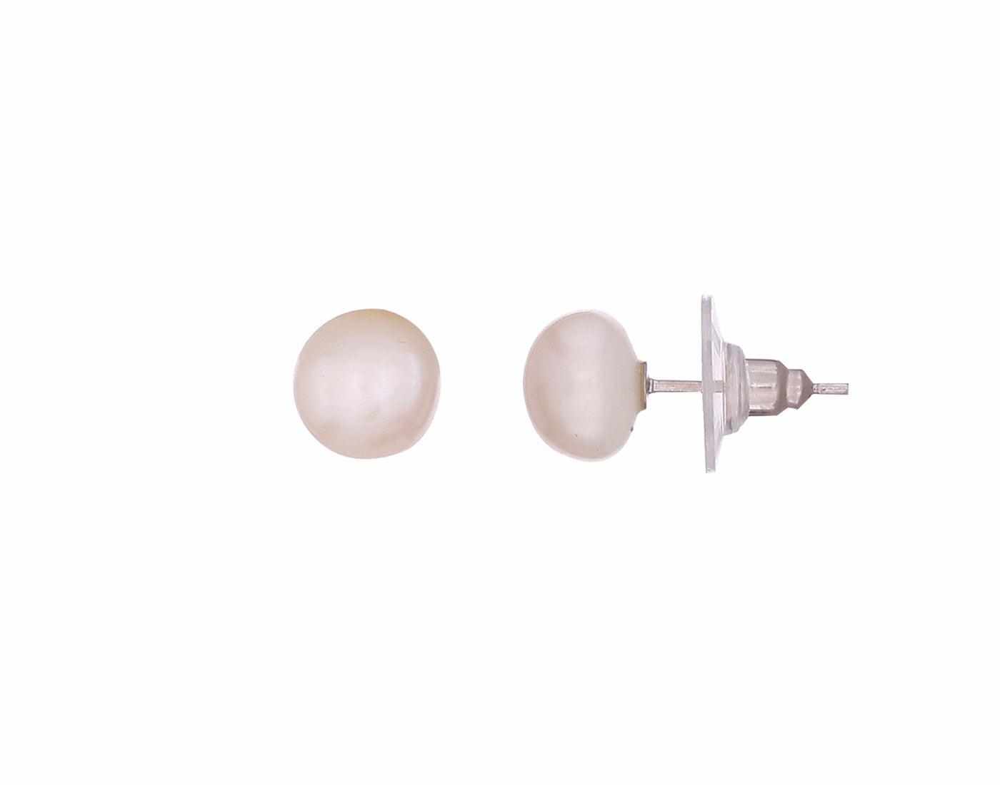 Single Layered Oval Shape Pearl Set  for Girls