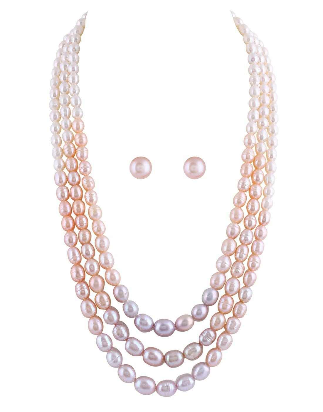 Natural Fresh Water Pearl Set Chain from for Women