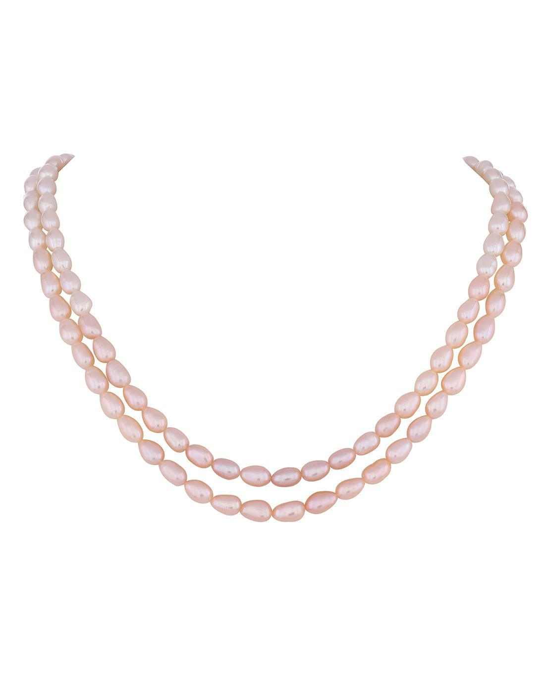 Double Layer Natural Fresh Water Oval Shape Pearls