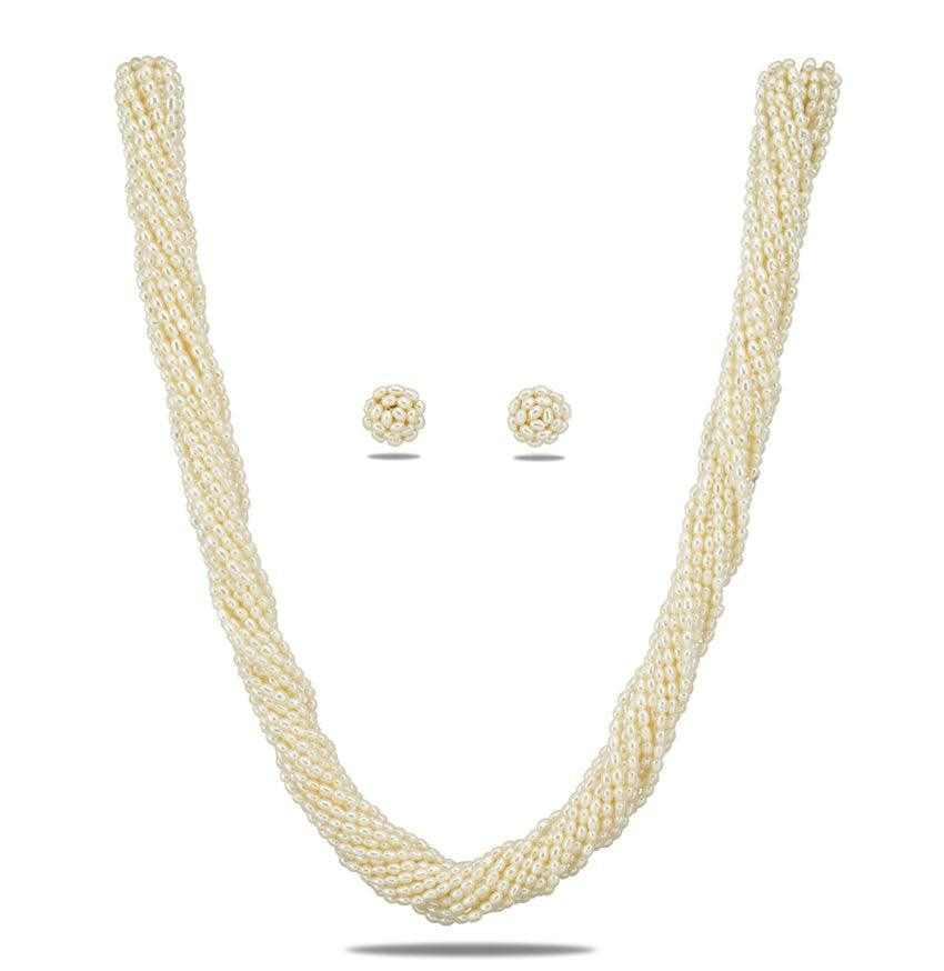 Real Natural Fresh Water Pearl Set for Women/Girls