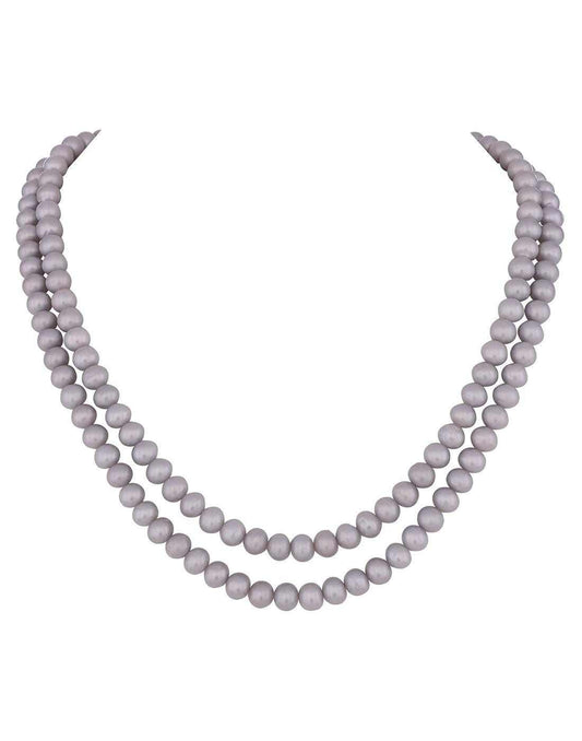 Double Layer Natural Fresh Water Pearls Set Set For Women n Girls