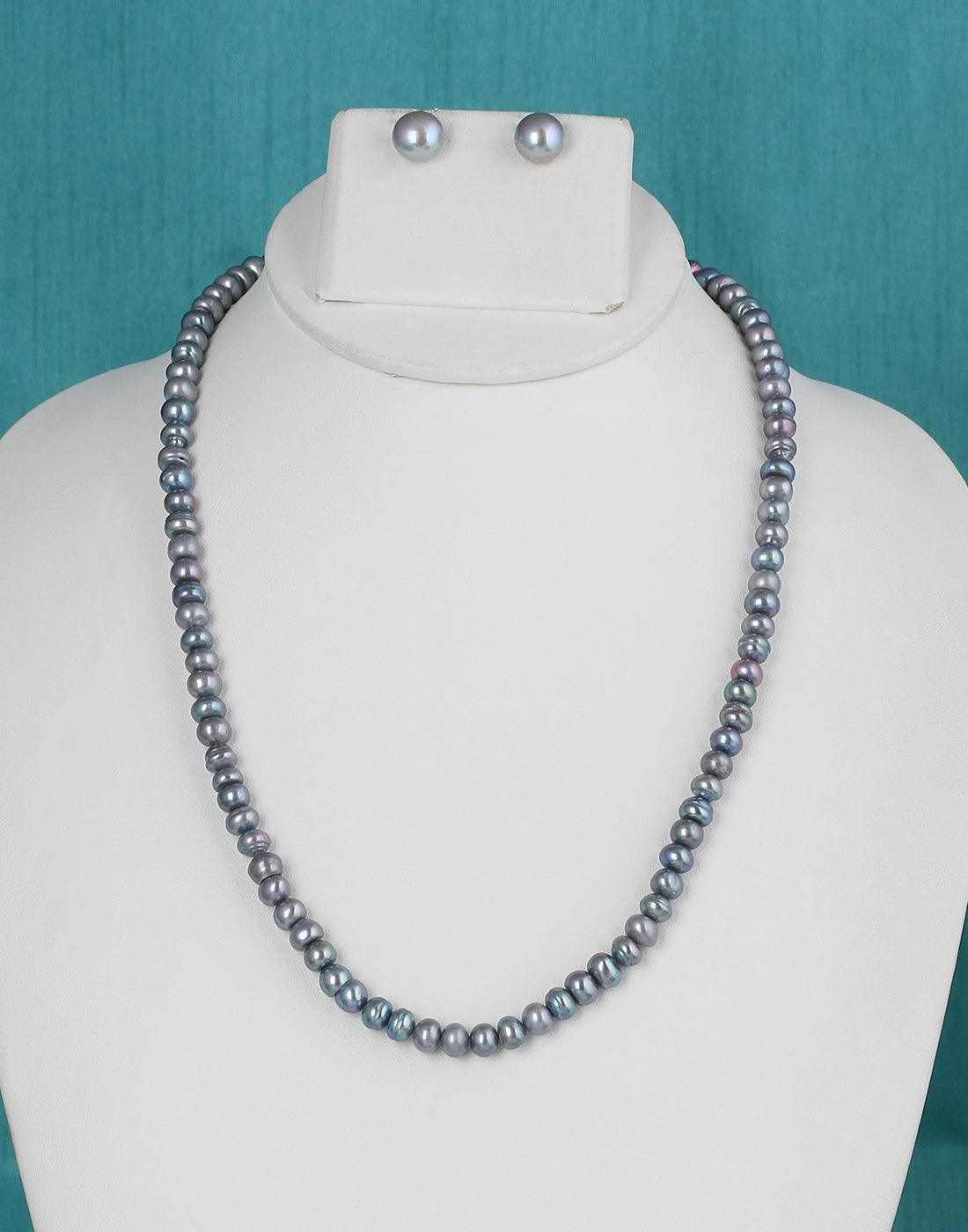 Single Line Natural Fresh Water Pearls  Set For Women n Girls