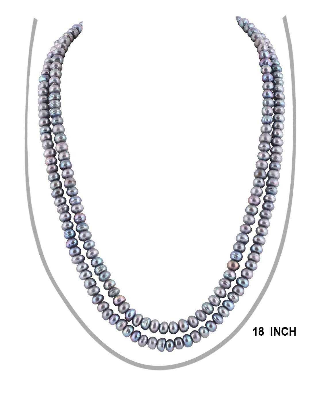 Double Line Natural Fresh Water Pearls  Set