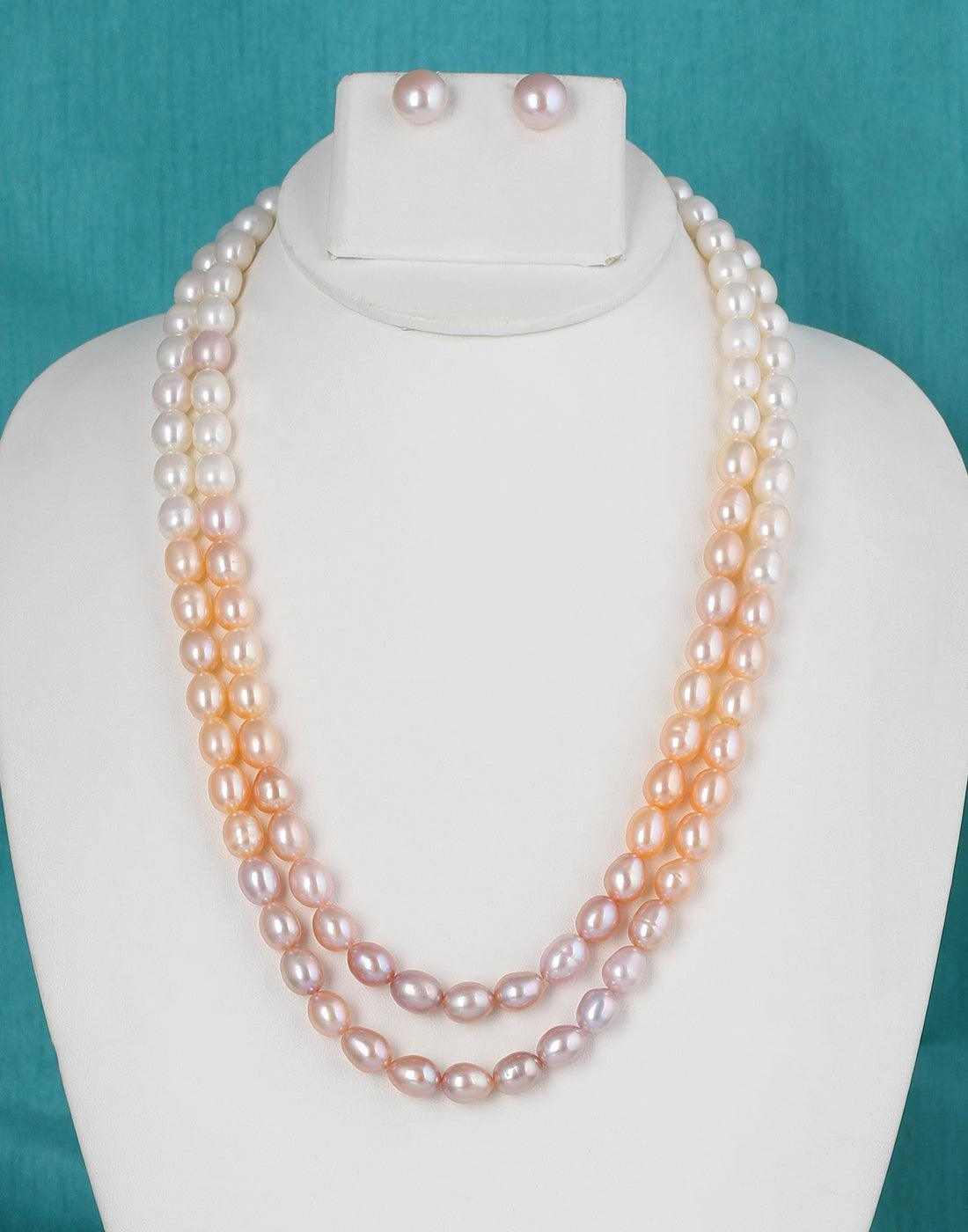 Real Natural Fresh Water Hyderabadi Oval Shaped Double Layered Pearl M