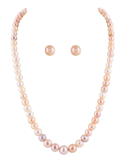 Real Natural Fresh Water Hyderabadi  Semi Round Shaped  Pearl Multi Co