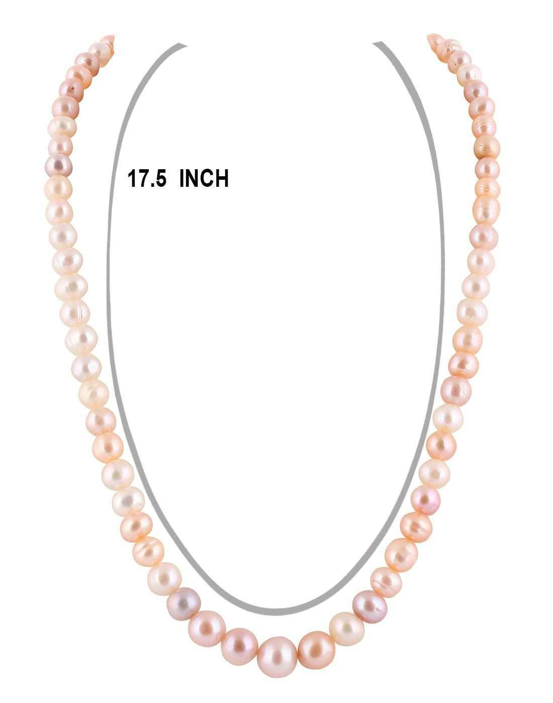 Real Natural Fresh Water Hyderabadi  Semi Round Shaped  Pearl Multi Co