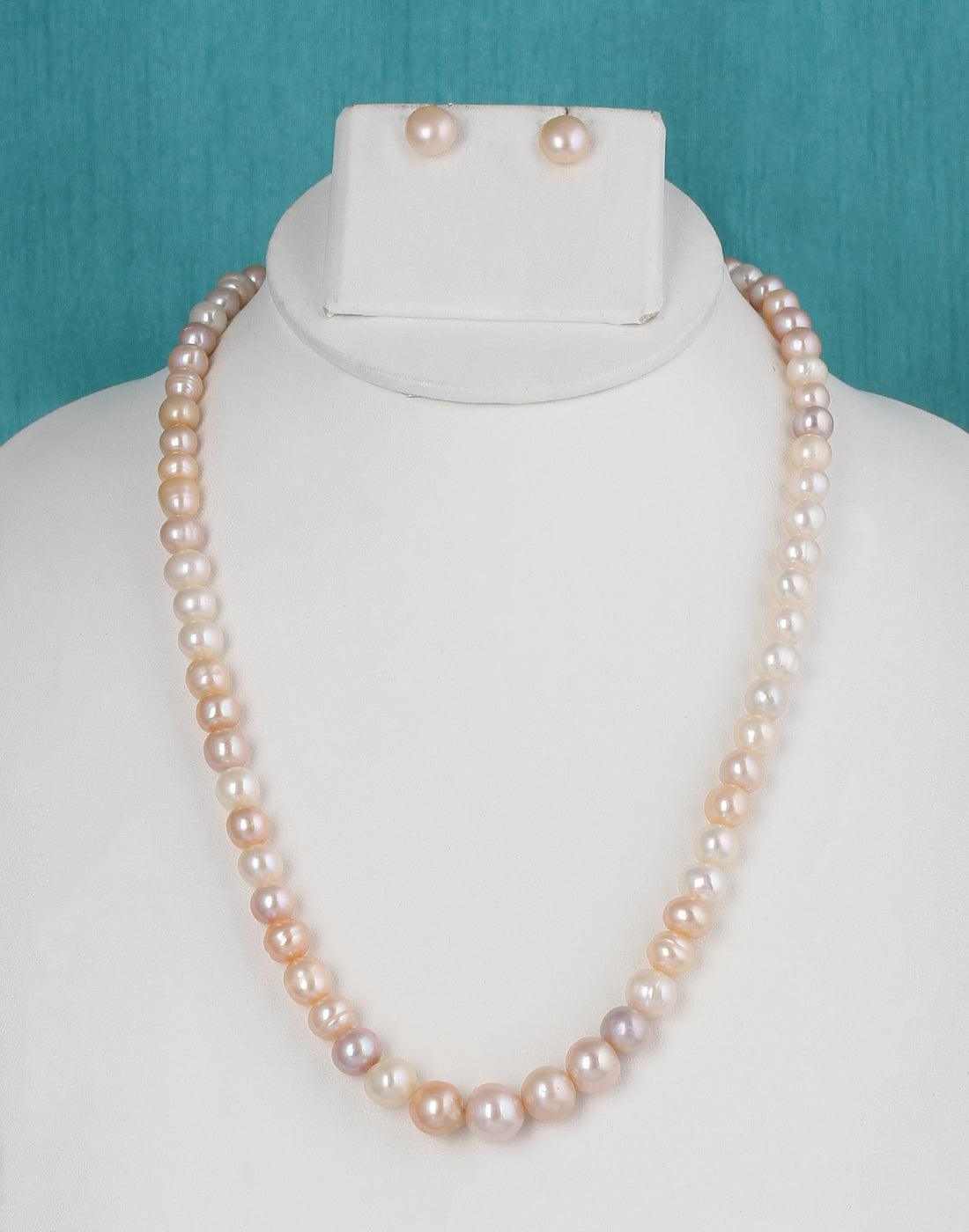 Real Natural Fresh Water Hyderabadi  Semi Round Shaped  Pearl Multi Co
