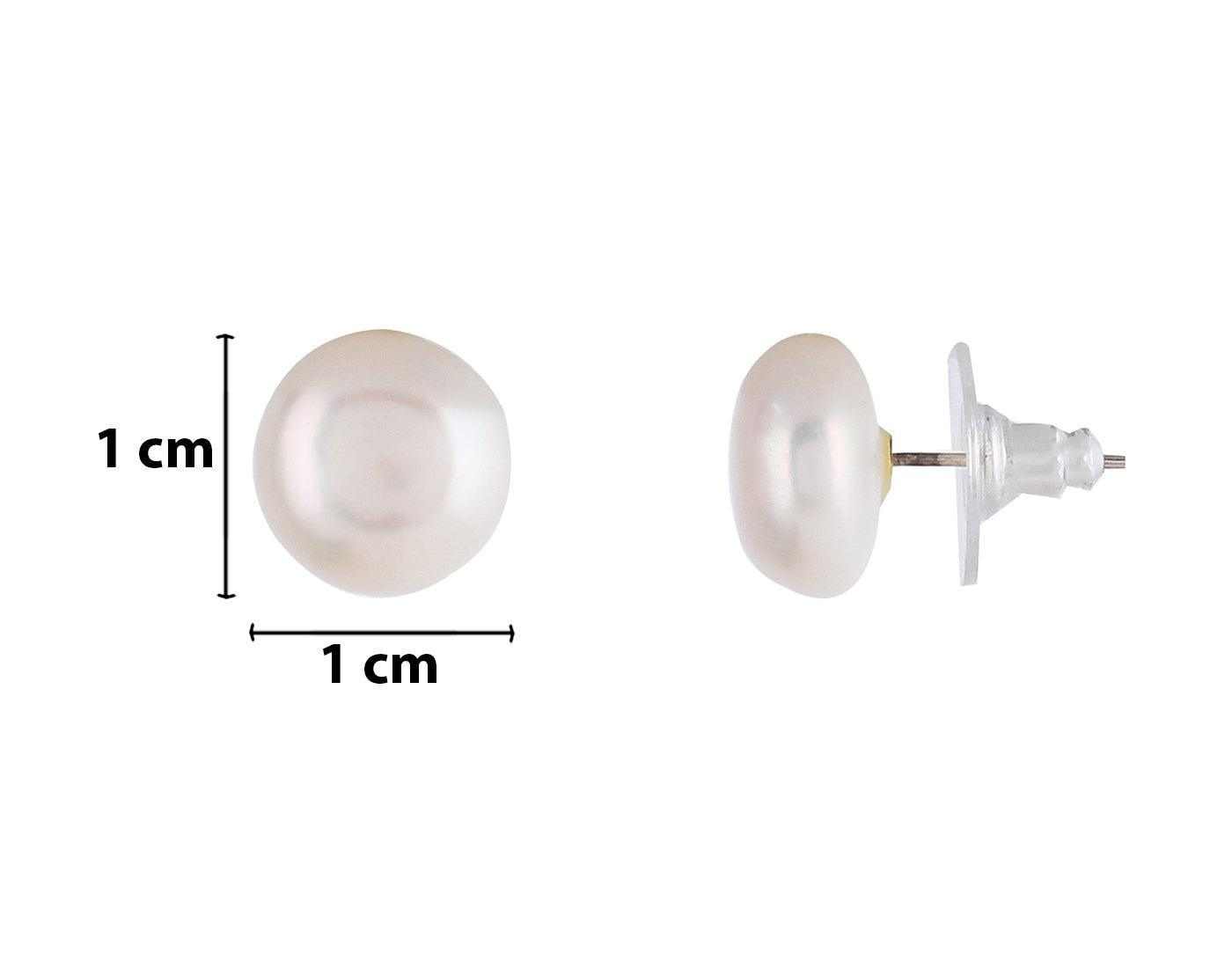 Double  Layer Real Natural Fresh Water Hyderabadi Oval Shaped  Pearl W