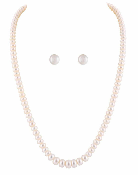 Single  Layer Real Natural Fresh Water Hyderabadi Button Shaped  Pearl