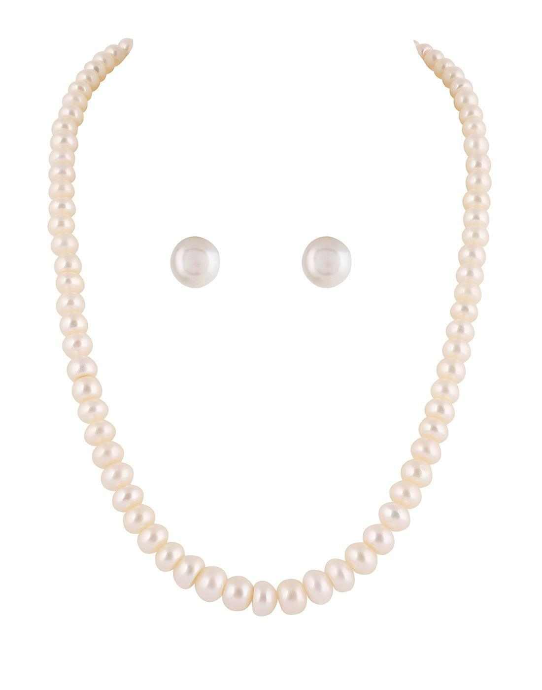 Natural Fresh Water Hyderabadi Pearl Graduation Set  With Certificate 