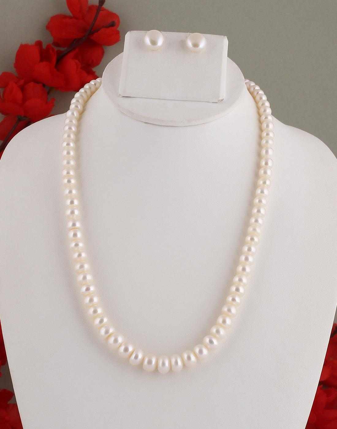 Natural Fresh Water Hyderabadi Pearl Graduation Set  With Certificate 