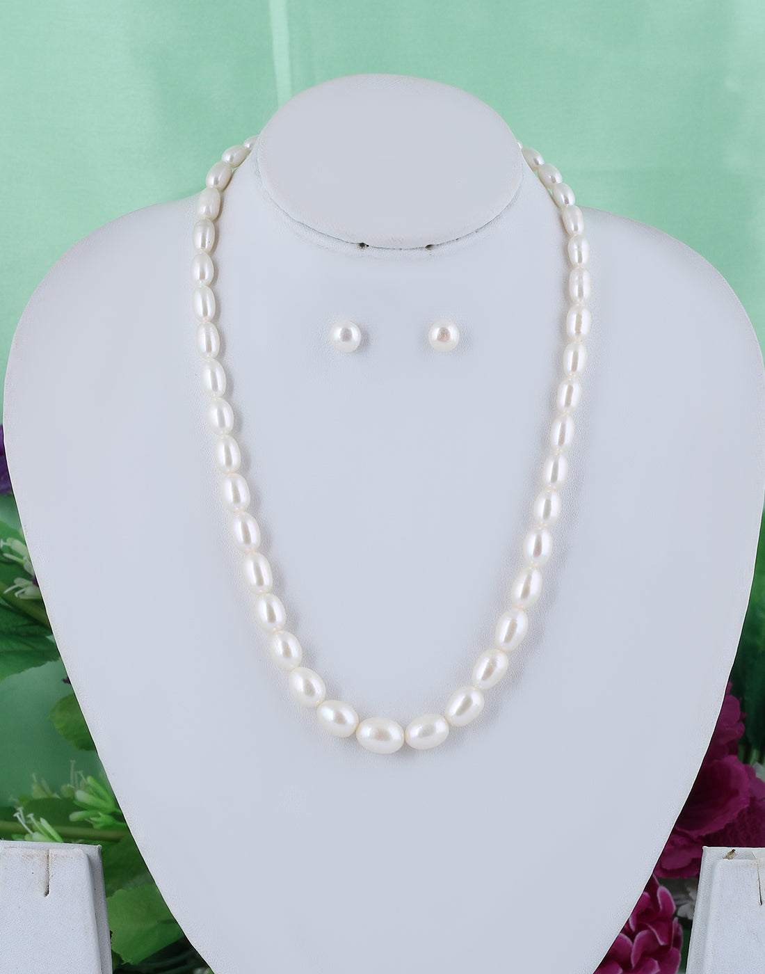 Real Natural Fresh Water Single Layer Pearl Set