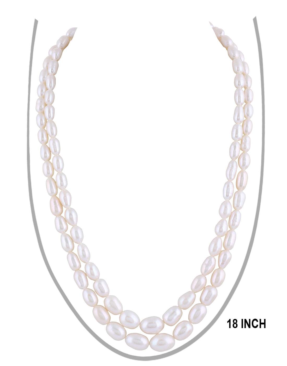 Real Natural Fresh Water Double Layer Pearl  Set