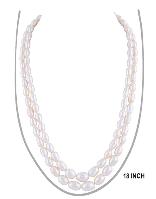 Real Natural Fresh Water Double Layer Pearl  Set