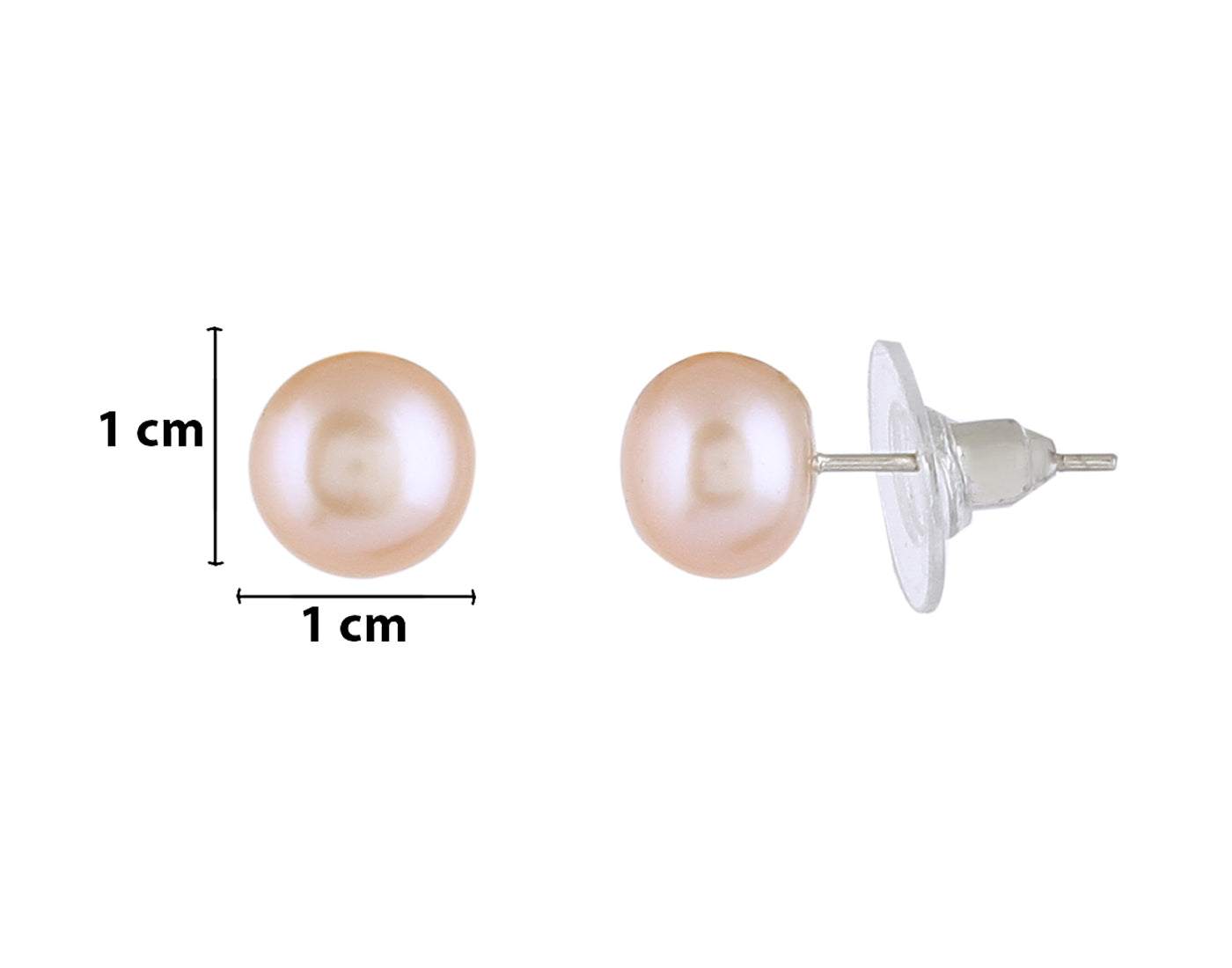 Triple Layer Pink Color Flat shape Pearl Set