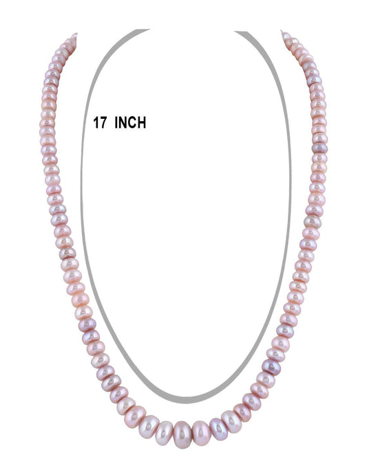 Single Layer Real Natural Flat Shape Pearl Set