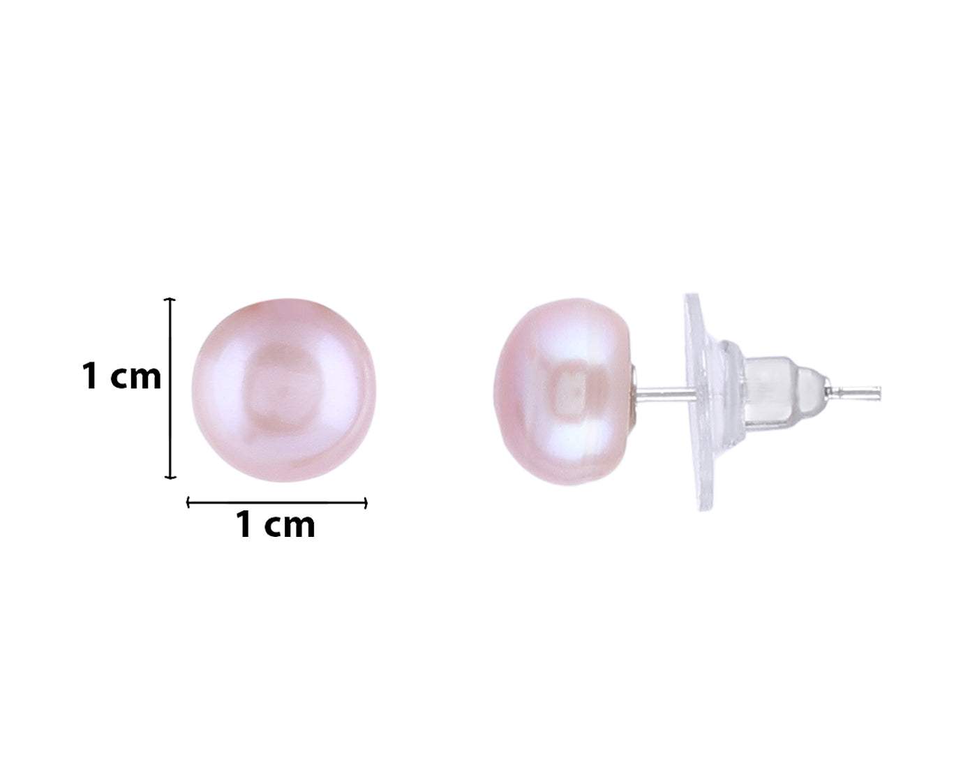 Single Layer Real Natural Flat Shape Pearl Set