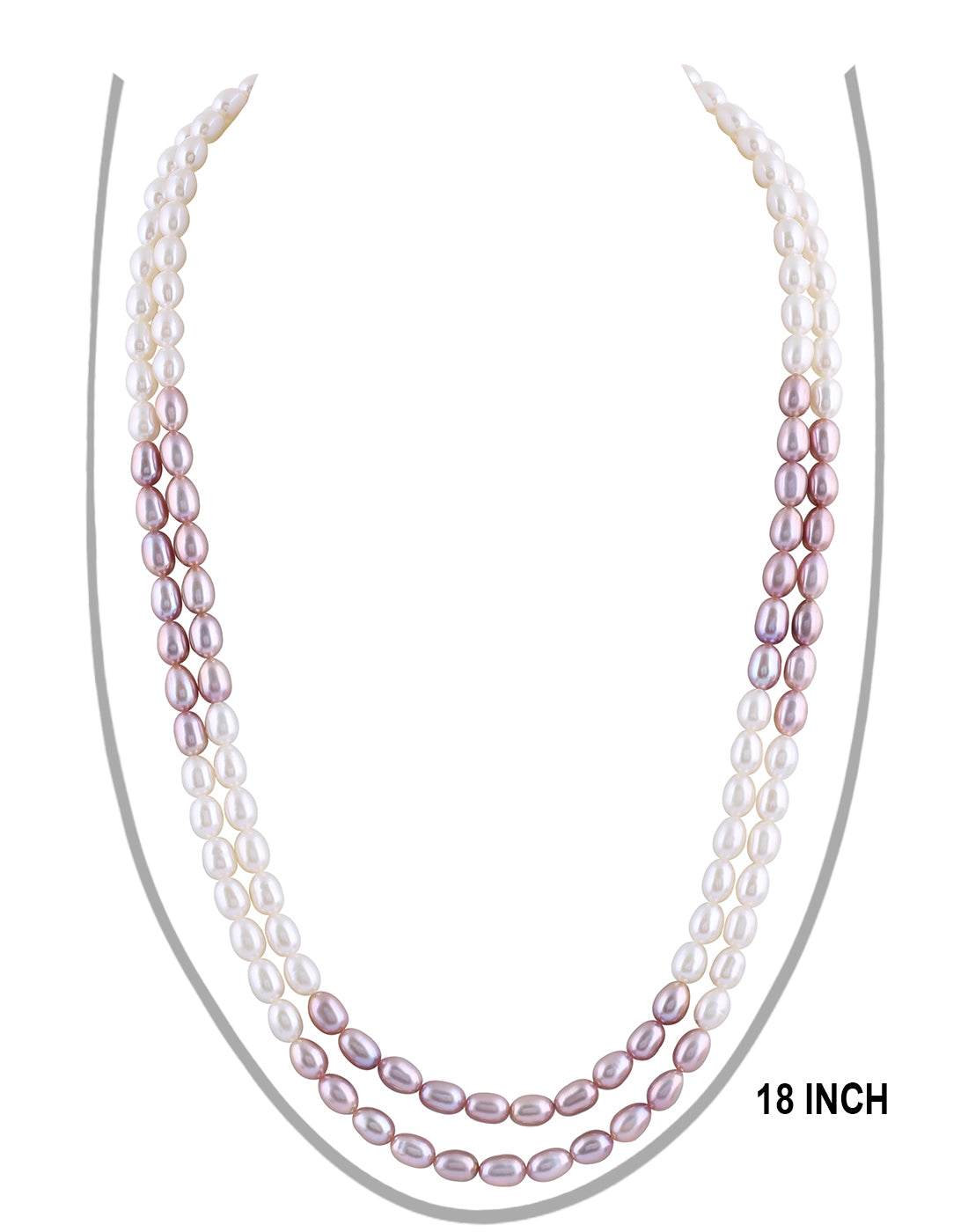 White & Peach shade Pearl Set  is so simplify