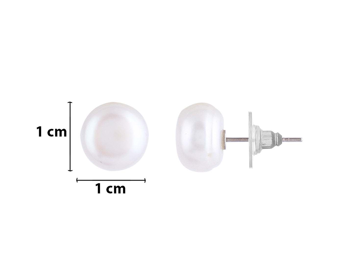 Single Line Fresh water Hyderabadi Oval Shape Pearl Set