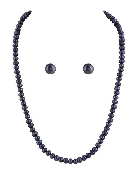 Single Line Black Pearl Set