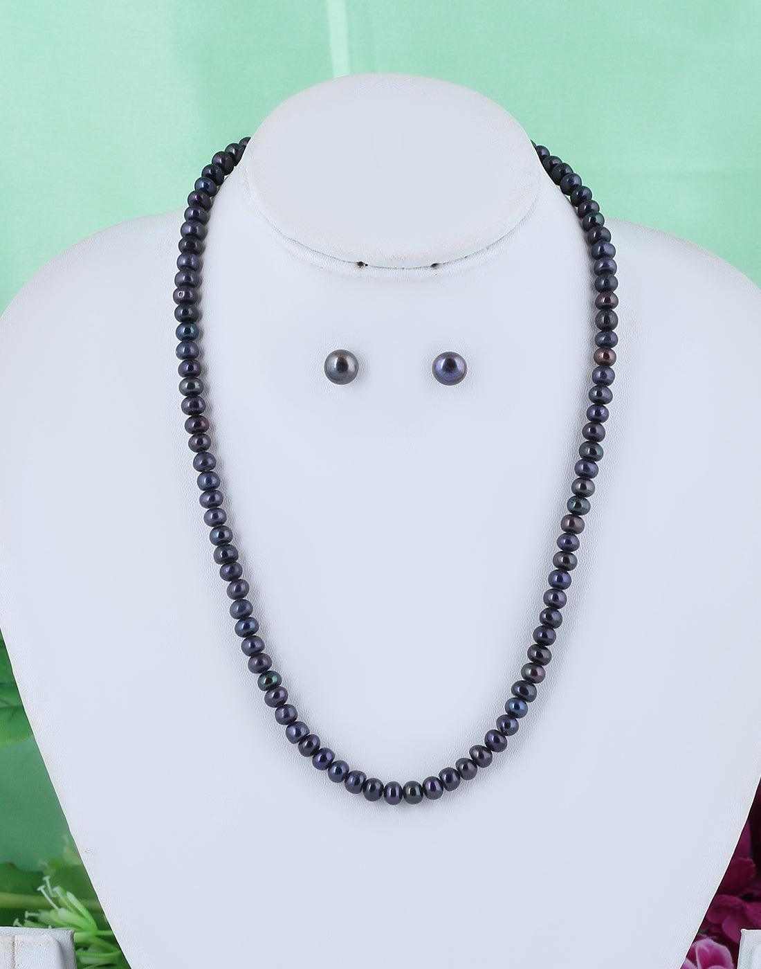 Single Line Black Pearl Set