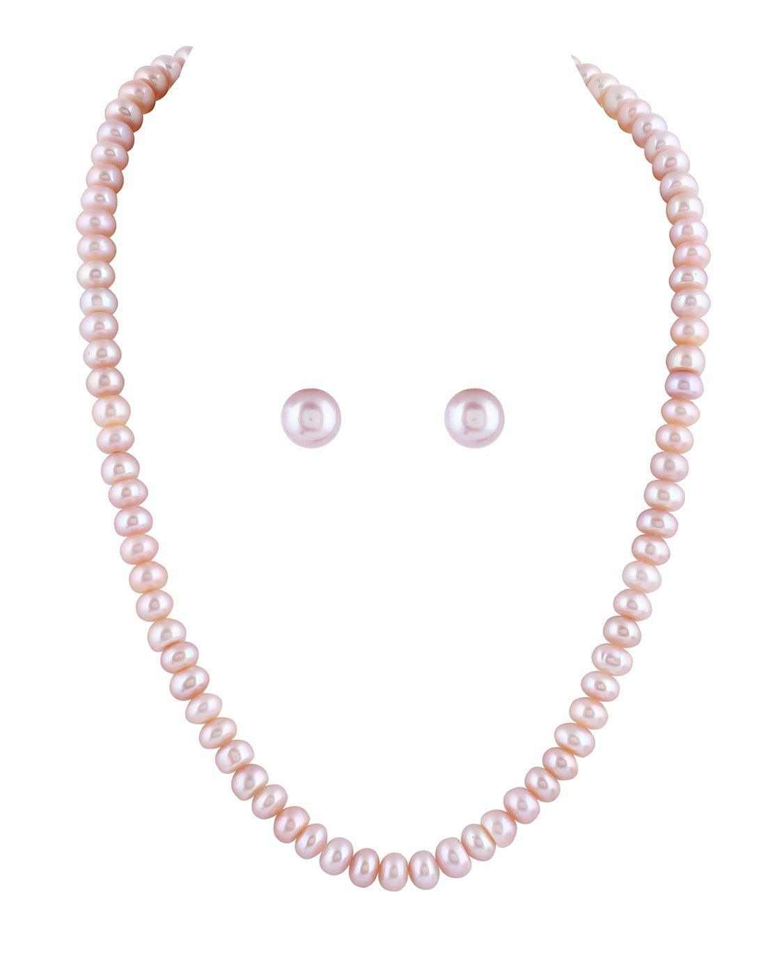 Single Layer Fresh water Pearl Set of Button Shaped With Certificate f
