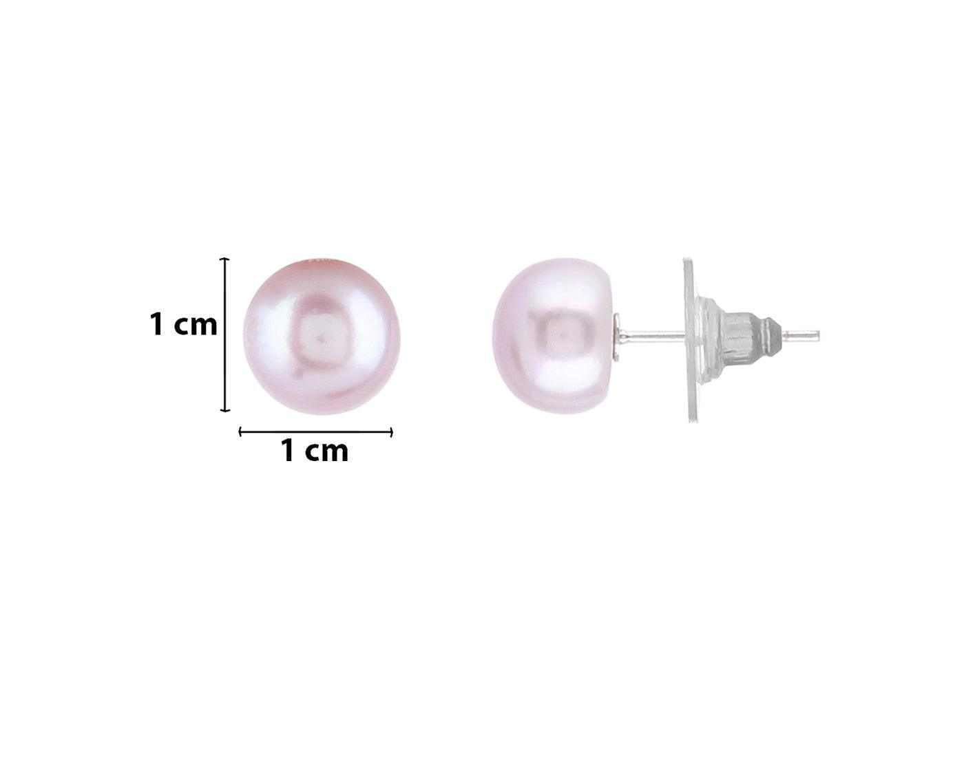 Single Layer Fresh water Pearl Set of Button Shaped With Certificate f