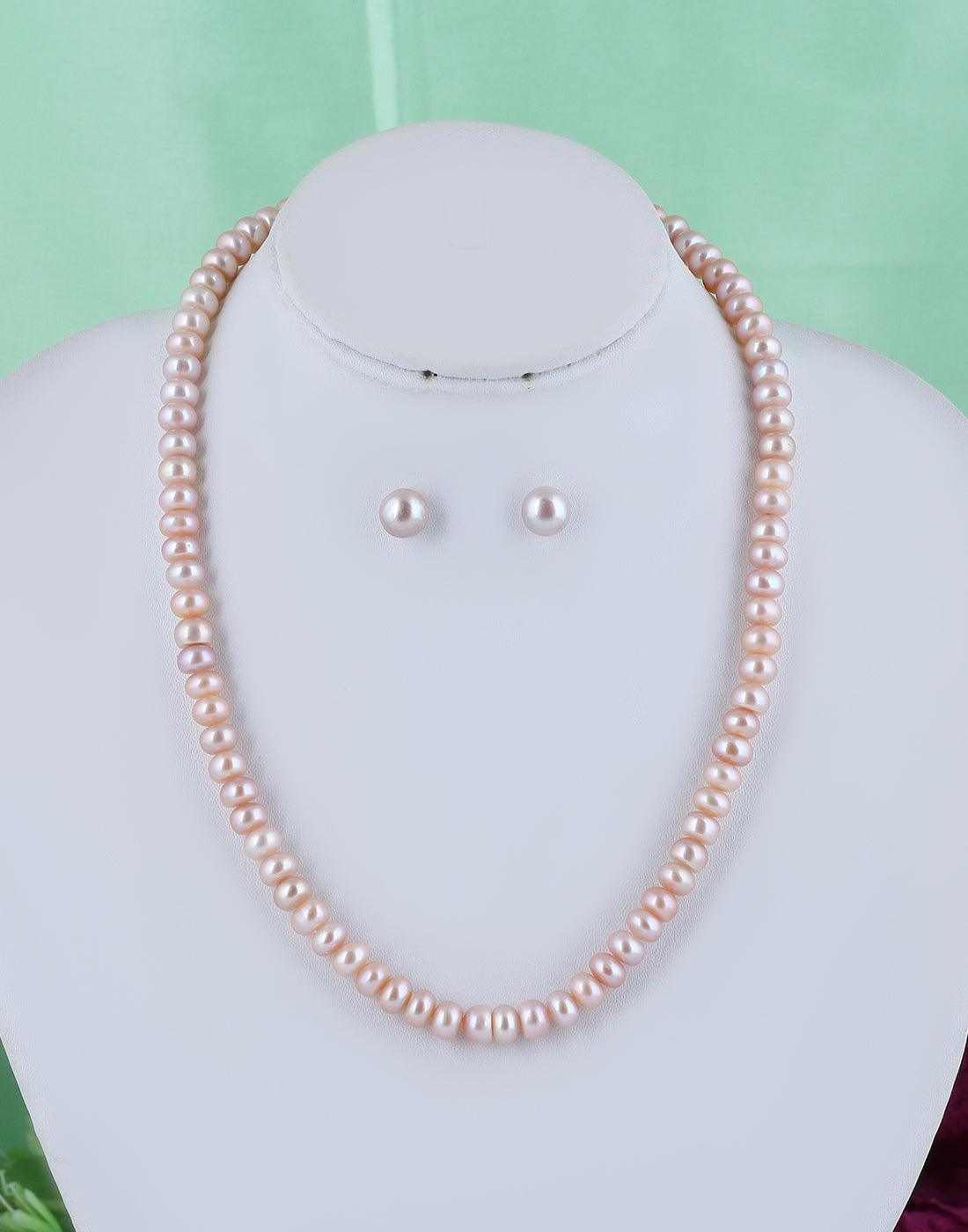 Single Layer Fresh water Pearl Set of Button Shaped With Certificate f