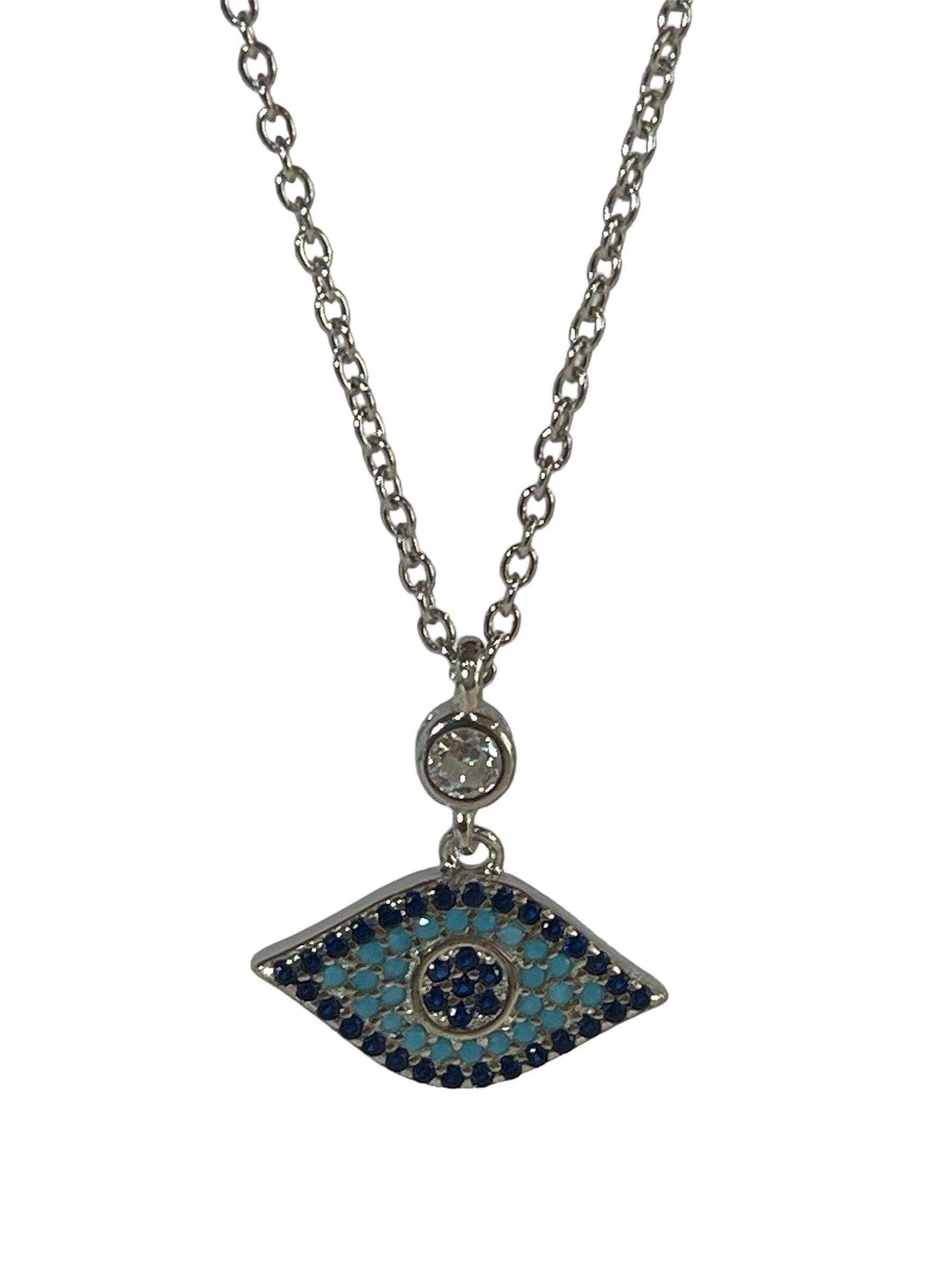 Fancy evil eye protector necklace