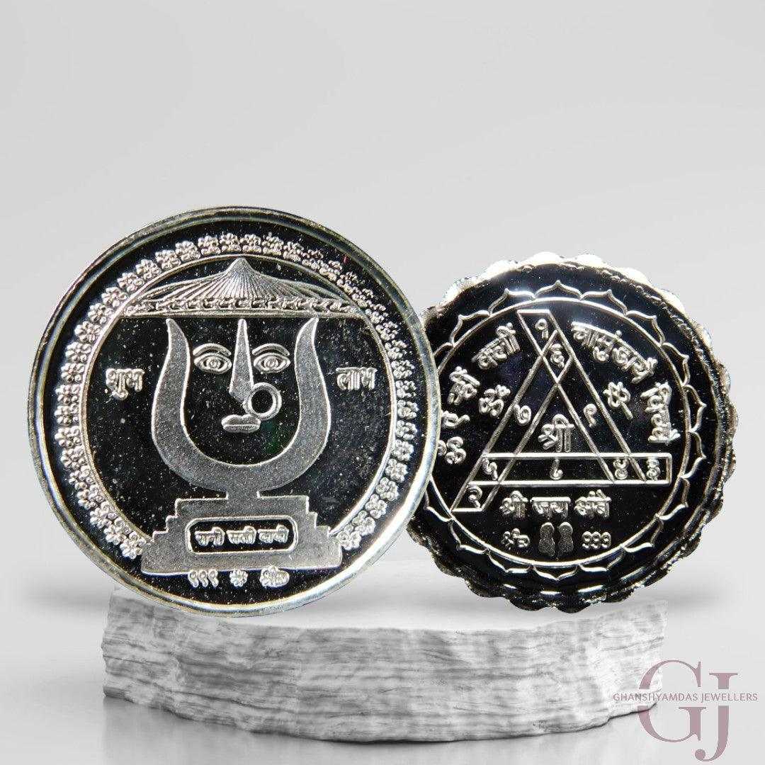 Goddess Rani Sati Dadi -3D Silver Coin 24KT Purity 999 Round Shape - B